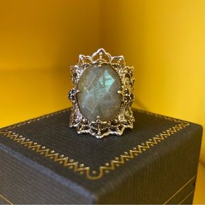 Gems en Vogue II Labradorite and Sapphire Ring